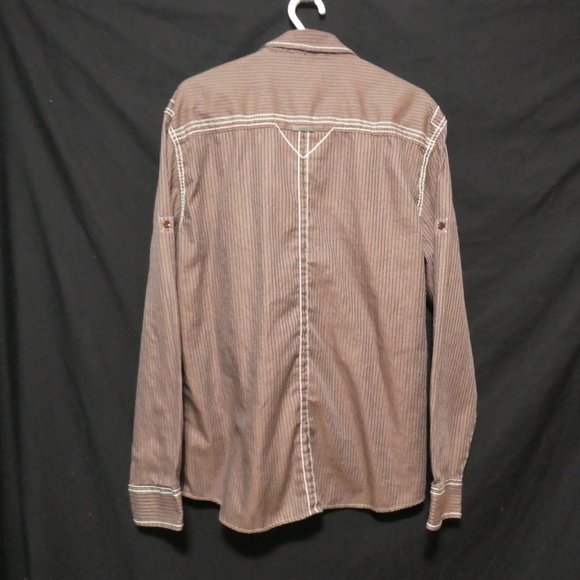 SMASH | 2 XL | Western Striped Button Down Casual Shirt | 100% Cotton | NWOT - Picture 2 of 16